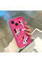 Tecno Spark 40C Compatible Pink Red Silicone Case Shockproof Camera Protection Minnie and Bow Pattern - 4