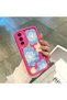 Samsung Galaxy M13/M23 Compatible Pink Red Silicone Case Shockproof Camera Protection Flower Pattern - 4
