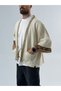 Wicker Detailed Design Ecru Men's Kimono Coc3448 - 2