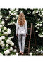 Women's Sofia Fabric Crew Neck Pajama Set - 3