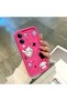 Vivo Y04/Y19/Y29S Compatible Pink Red Silicone Case Shockproof Camera Protection Cat and Star Pattern - 4