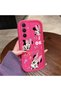 Samsung Galaxy A15 4G/5G Compatible Pink Red Silicone Case Shockproof Camera Protection Minnie and Bow Pattern