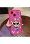 Tecno Spark 40C Compatible Pink Red Silicone Case Shockproof Camera Protection Heart Powerpuff Girls Patterned