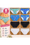 Women's Panties Set - Mixed Patterned Cotton Daily Underwear Pack
