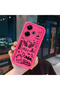 Poco M6 4g Compatible Pink Red Silicone Case Shockproof Camera Protection Graffiti Pattern - 3