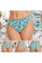 Women's Panties Set - Mixed Patterned Cotton Daily Underwear Pack - 2