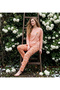 Women's Sofia Fabric Crew Neck Pajama Set
