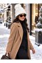 Women's Pompom Beanie, Knitted Patterned Folded Winter Beanie, Trendy Pompom Pinterest Beanie - 2