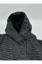 Plus Size Quilted Patterned Double Hooded Ribbed Sleeve Women's Coat - 3
