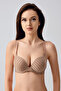 Underwire and Double Push-Up Patterned Bra