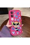 Vivo Y31/Y21D Compatible Pink Red Silicone Case Shockproof Camera Protection Heart Powerpuff Girls Patterned