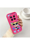 Vivo X300 Pro Compatible Pink Red Silicone Case Shockproof Camera Protection Heart Powerpuff Girls Patterned - 2