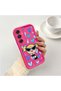 Samsung Galaxy A16 4G/5G Compatible Pink Red Silicone Case Shockproof Camera Protection Heart Powerpuff Girls Patterned - 2