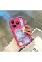 Realme Note 50 Compatible Pink Red Silicone Case Shockproof Camera Protection Flower Pattern - 4