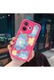 Oppo A5 Pro 4G/5G Compatible Pink Red Silicone Case Shockproof Camera Protection Flower Pattern - 3