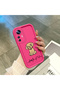 Mi 12t Compatible Pink Red Silicone Case Shockproof Camera Protection Heartbeat and Dog Pattern - 4