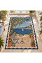 Eta Mediterranean Lemon Garden Pattern Woven Base Decorative Carpet Eta4270 - 3