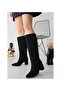 Women's Boots Black Suede Stylish