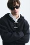 Boxy Fit Metal Clip Closure Sweatshirt - 5