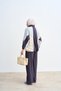 Women's Double Color Detail High Collar Parachute Detail Suit Anthracite - 5