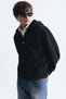 Boxy Fit Metal Clip Closure Sweatshirt - 3