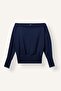 Loose Fit Off-The-Shoulder Sweatshirt I4990Ax26Au