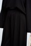 Women's Stitching Detail Pleated Shalwar Knitted Suit Black - 6