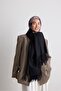Classic Tasseled Wide Scarf - 2