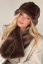 Hat and Scarf Black 2-Piece Set Plush Set - Hat Neck Warmer Premium Soft Winter - 3