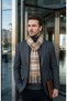 Men's Winter Scarf Woven Tassel Soft Textured Winter Scarf - 2