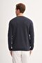 Men's Caz 33155 Soft Touch Basic Sweater Navy Blue - 3
