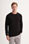 Men's Jazz 33155 Soft Touch Basic Sweater Black - 2