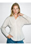 Esvab • Modern & Distinctive Striped Pleated Women's Shirt