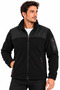 Softshell Polar Coat Unisex – High Collar Zippered Corporate Work Coat with Pockets, Custom Printing with Company Logo - 3