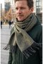 Men's Winter Scarf Woven Tassel Soft Textured Winter Scarf