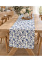 Cotton Digital Printing Runner Kitchen Living Room Blue Patterned 40X140
