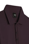 Men's Large Size Polo Collar Plum Sweater with Shoulder Stripe Detail - 5408A Bat - 4