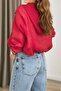 Red Hooded Windproof Jacket with Mesh Lining Per9786 - 4