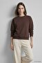 Bisiklet Yakalı Basic Oversize Sweatshirt 954 Kahve