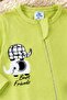 Unisex Baby Romper Long Sleeve Zippered Cotton Elephant Printed - 3