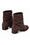 Women's Bellows Short Boots Round Toe Block Heel Daily Stylish Boots - 4
