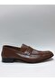 Burç Genuine Leather Brown Laceless Genuine Leather Classic Men's Shoes