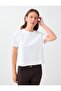 White 100% Cotton Short Sleeve Basic Knitted T-Shirt - 3