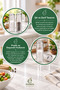 2-Piece Glass Salt and Pepper Shaker Set Transparent Patterned Glass Spice Container with Perforated Lid Tableware Salt Shaker - 2