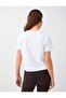 White 100% Cotton Short Sleeve Basic Knitted T-Shirt - 5