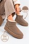 Women's Boots Stone Detailed Fur Lined Winter Short Boots Thick Sole Daily Suede Women's Boots