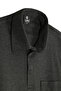 Men's Shirt Collar Black Sweat Micro Pattern Pocketed Sleeves Classic Pattern - 5430 - 4