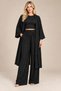 Cardigan Blouse Wide Leg Pants 3-Piece Casual Set