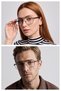 Eoh5004-M C2 Black Ultra Light Metal Blue Light Screen Glasses - 2