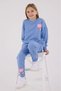 Girl's Premium Crew Neck Pigment Printed Winter Regular Fit Tracksuit Set - 6